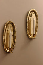 Pair of Mid Century Swedish Brass Sconces Noah Ancienne