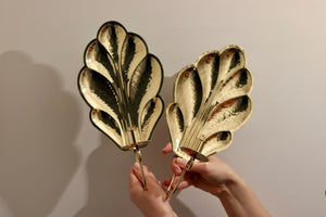 Pair of Mid-Century Swedish Brass Sconces by Firma Lars Holmström circa 1950's