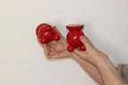 Pair of Swedish Dala Ball Candleholders Noah Ancienne