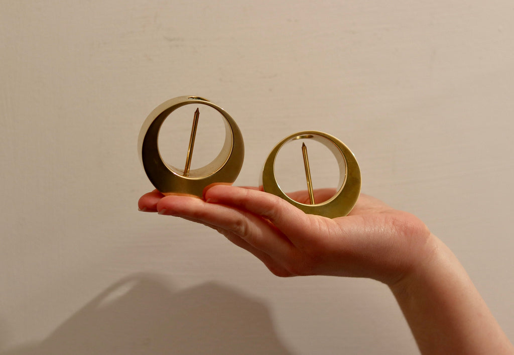 Pair of Swedish Mid-Century Candleholders by Arthur Pe for Kolbäck Noah Ancienne