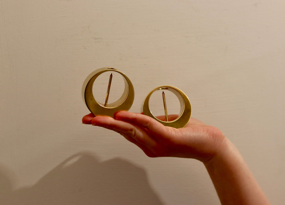 Pair of Swedish Mid-Century Candleholders by Arthur Pe for Kolbäck Noah Ancienne