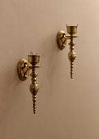 Pair of Vintage Brass Sconces Noah Ancienne