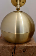 Pair of Vintage Danish Brass Wall Lamps by LYFA Denmark circa 1960s Noah Ancienne