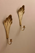 Pair of Vintage Swedish Brass Sconces by Arvika Noah Ancienne