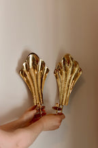 Pair of Vintage Swedish Brass Sconces by Arvika Noah Ancienne