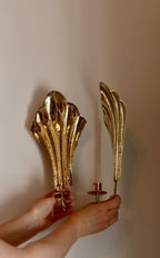 Pair of Vintage Swedish Brass Sconces by Arvika Noah Ancienne