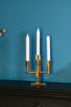 Swedish Brass Candelabra by Lars Akesson Noah Ancienne