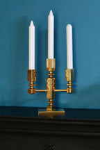 Swedish Brass Candelabra by Lars Akesson Noah Ancienne