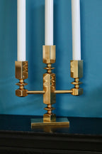 Swedish Brass Candelabra by Lars Akesson Noah Ancienne