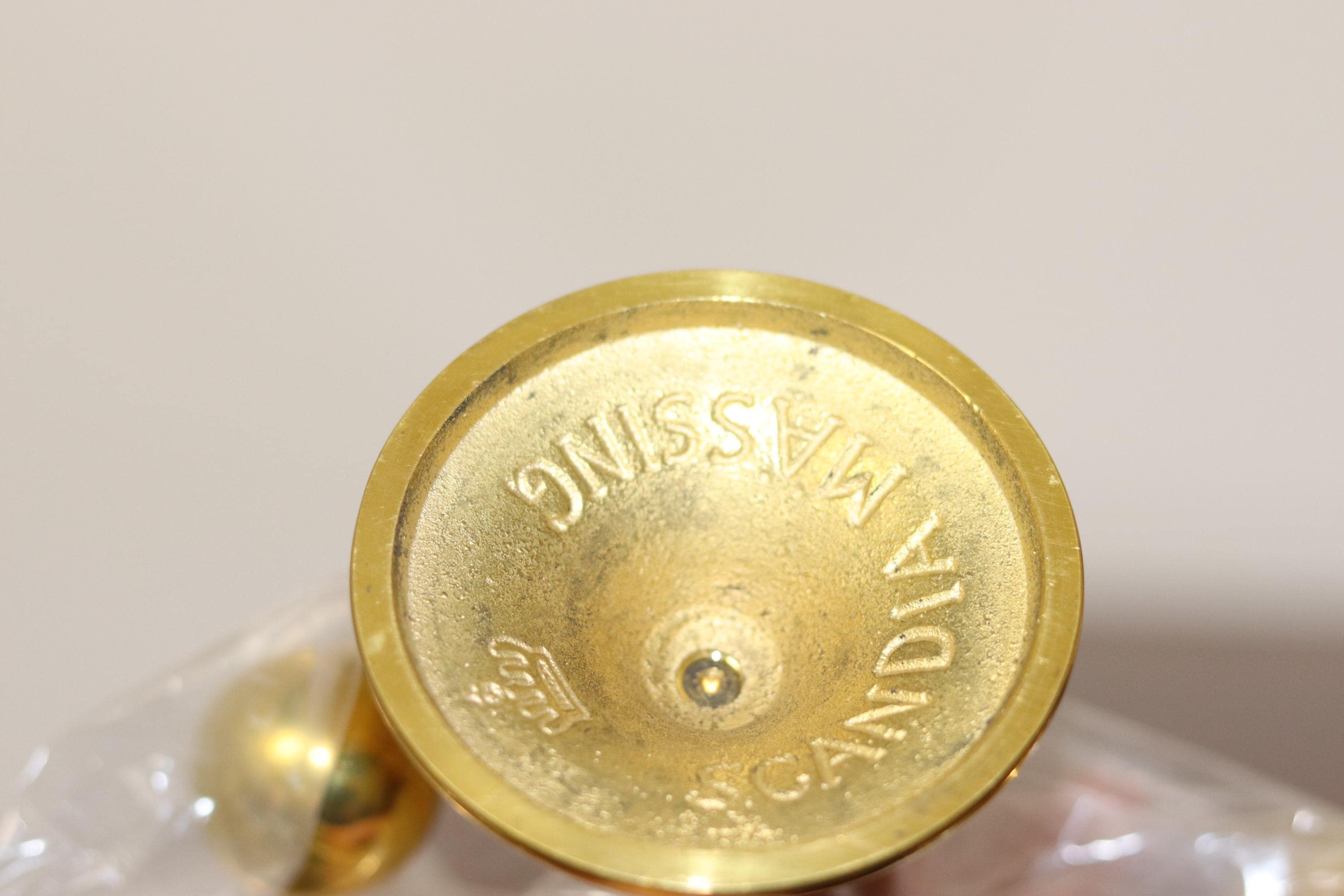Swedish Brass Candleholder by Scandia circa 1970 Noah Ancienne