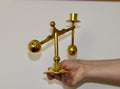 Swedish Brass Candleholder by Scandia circa 1970 Noah Ancienne