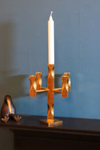 Swedish Brass Five Arm Candelabra by Lars Åkesson for Vallonmässing Noah Ancienne