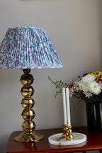 Tall Brass Bobbin lamp Noah Ancienne