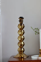 Tall Brass Bobbin lamp Noah Ancienne