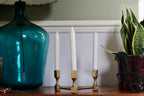 Triangular Brass Candelabra by Lars Bergsten for Gusum, Sweden, 1980s Noah Ancienne