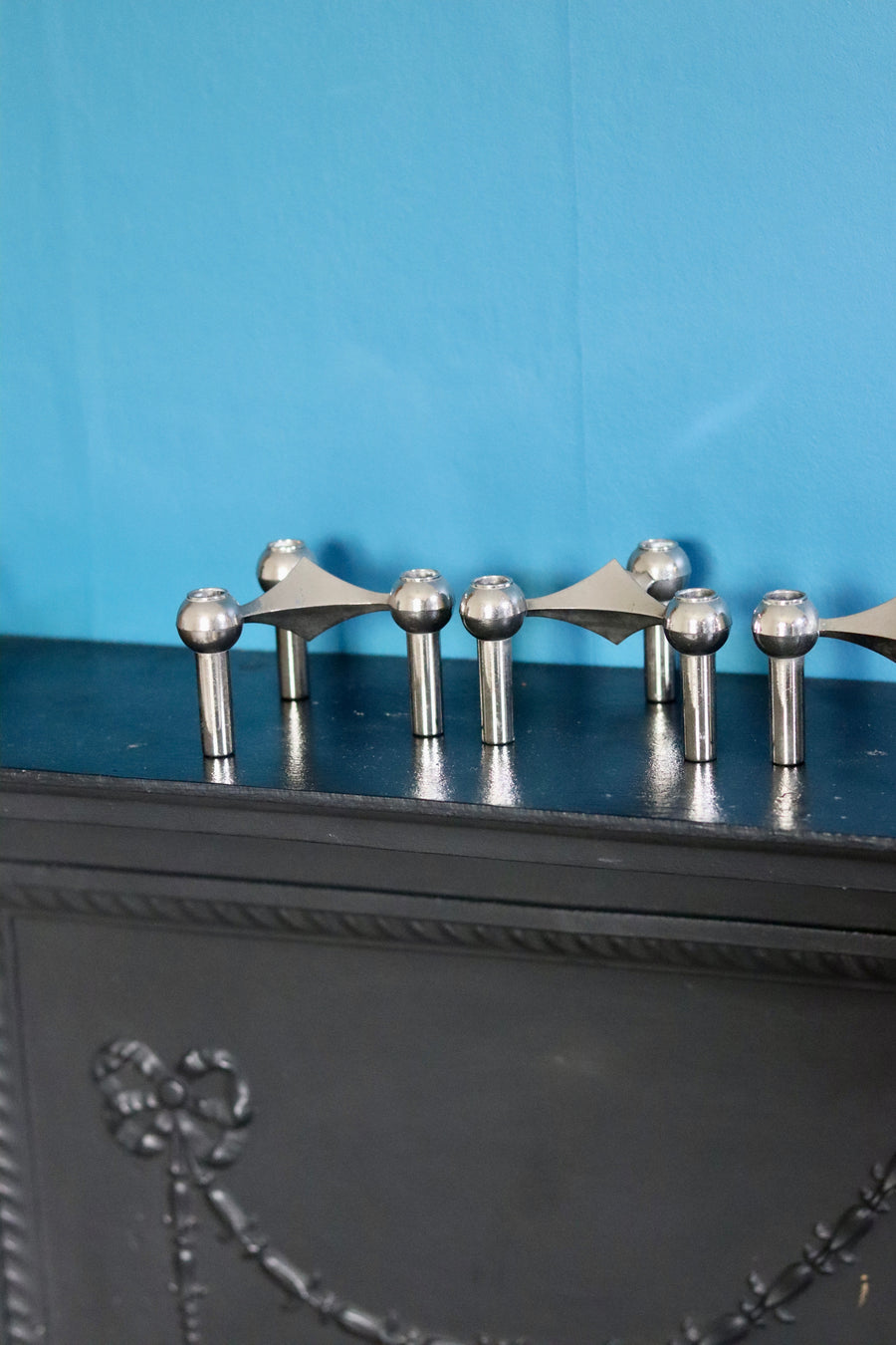 Trio of 1960's Vintage Candle Holder by Stoff Nagel Noah Ancienne