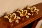 Trio of Mid-Century Swedish Brass Candle Holders by Scandia Noah Ancienne