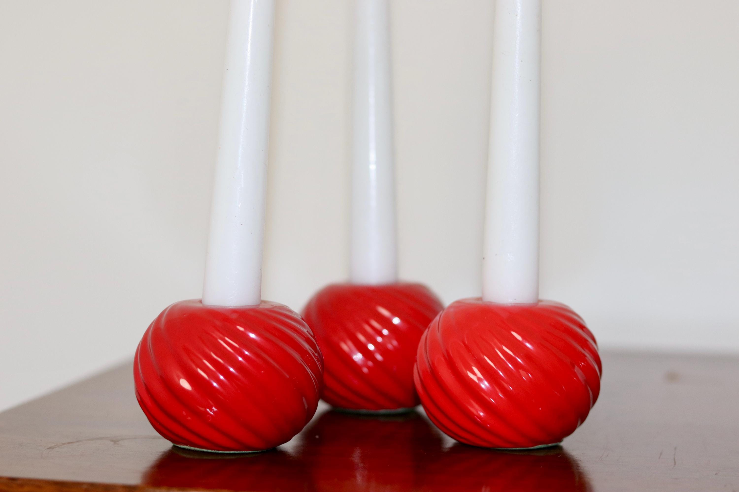 Trio of ceramic candleholders Noah Ancienne