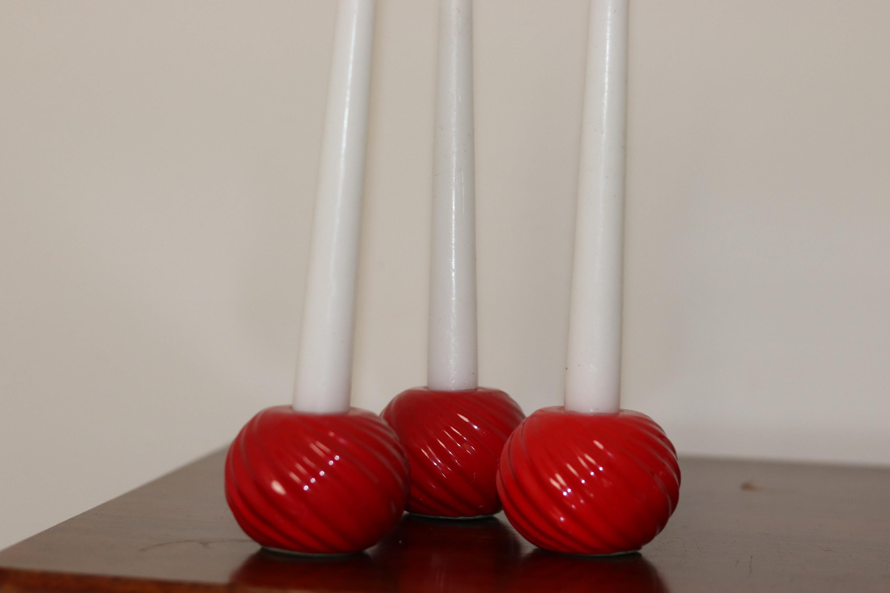 Trio of ceramic candleholders Noah Ancienne