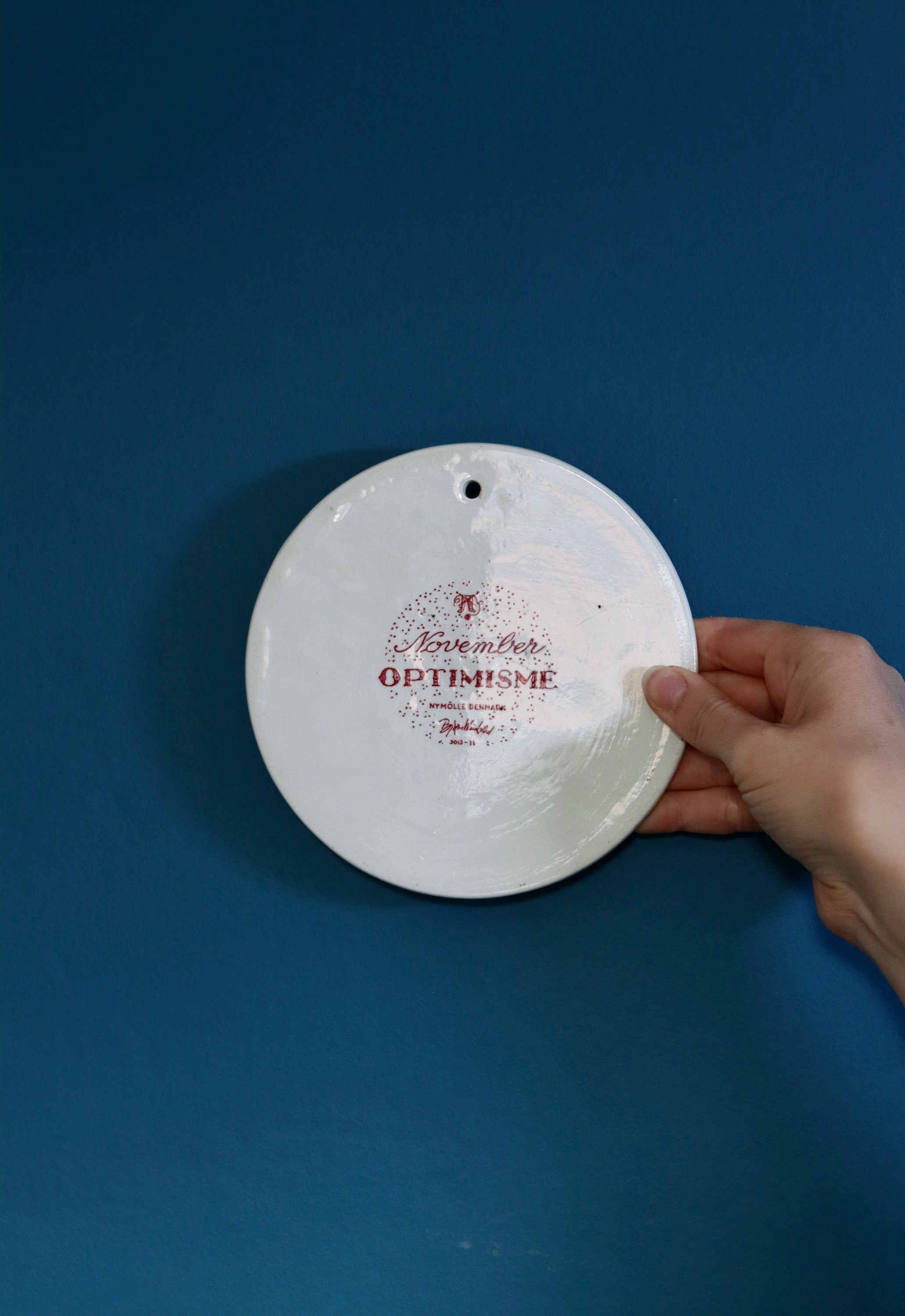 Vintage Danish Ceramic Monthly Wall Plaque by Björn Winblad Noah Ancienne