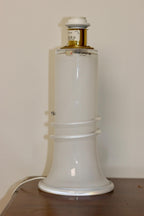 Vintage glass table lamp by Hannelore Dreutler, Studio Åhus, Sweden, 1990's Noah Ancienne