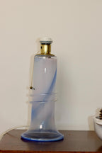 Vintage glass table lamp by Hannelore Dreutler, Studio Åhus, Sweden, 1990's Noah Ancienne