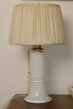Vintage glass table lamp by Hannelore Dreutler, Studio Åhus, Sweden, 1990's Noah Ancienne