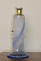 Vintage glass table lamp by Hannelore Dreutler, Studio Åhus, Sweden, 1990's Noah Ancienne