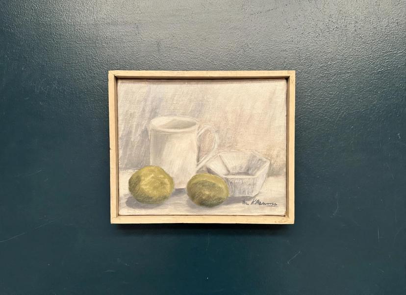 “Jug, Bowl and Fruits” by Main Klarmo‑Kärred