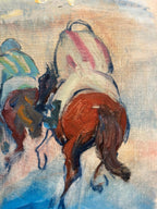 Jockeys By Richard Ingelsson (Helsingborg, 1901–1984)