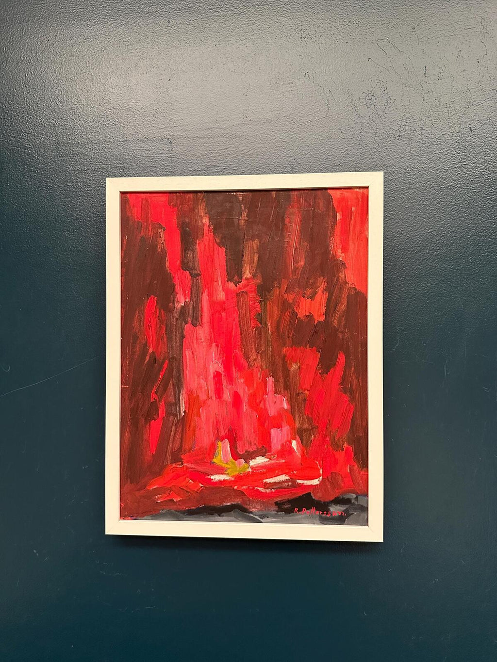 “Abstract Composition in Red” by Rune Pettersson