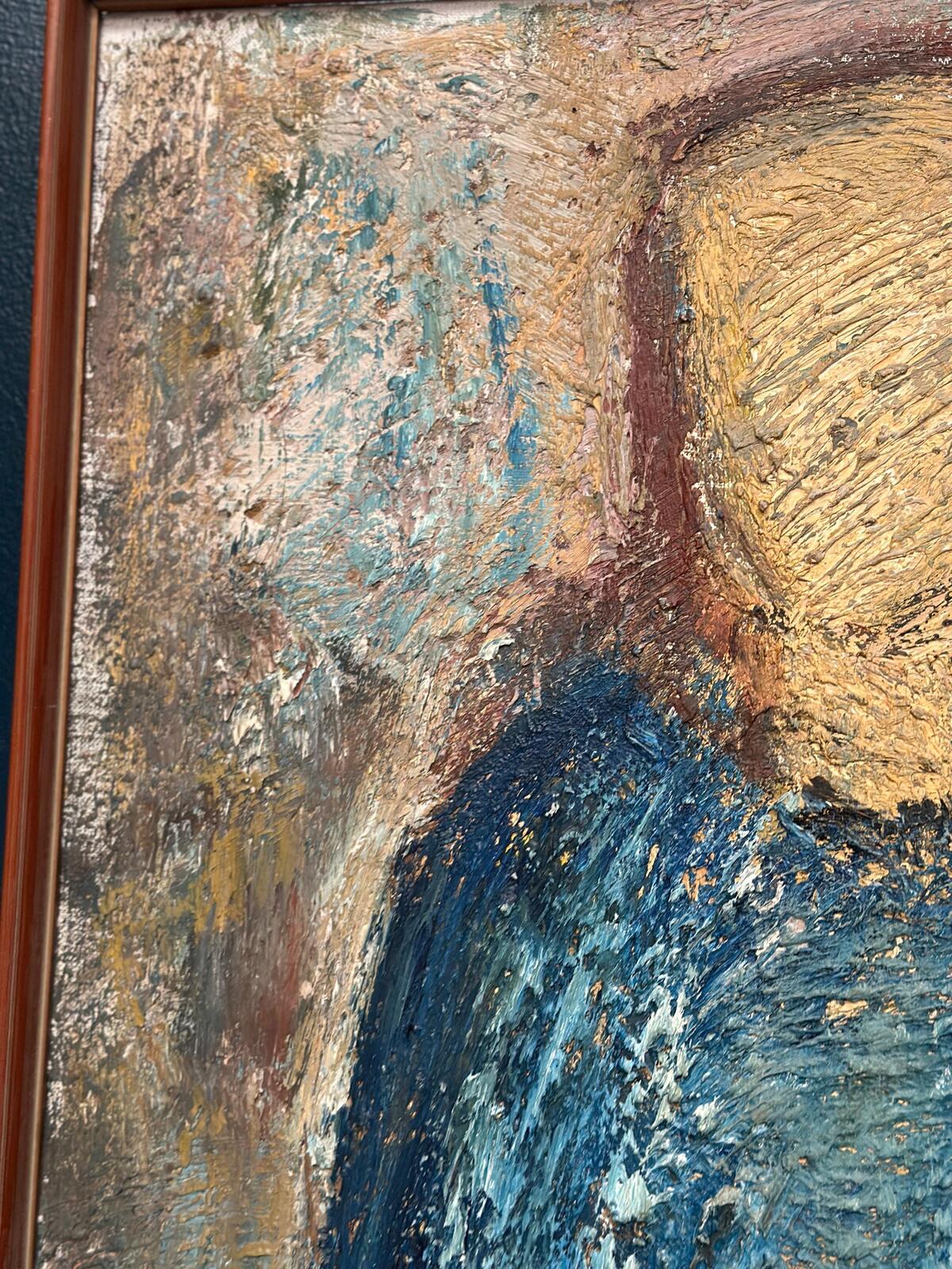 “Kvinna i blått” by Gösta Falck
