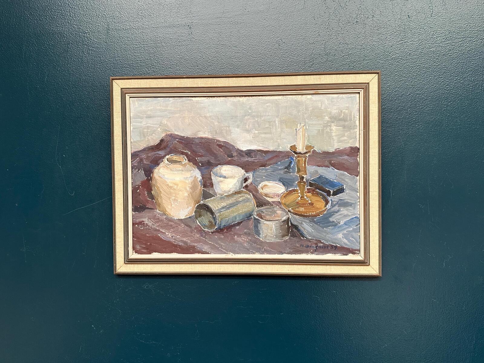 “Still Life with Candlestick” by M. Broquist