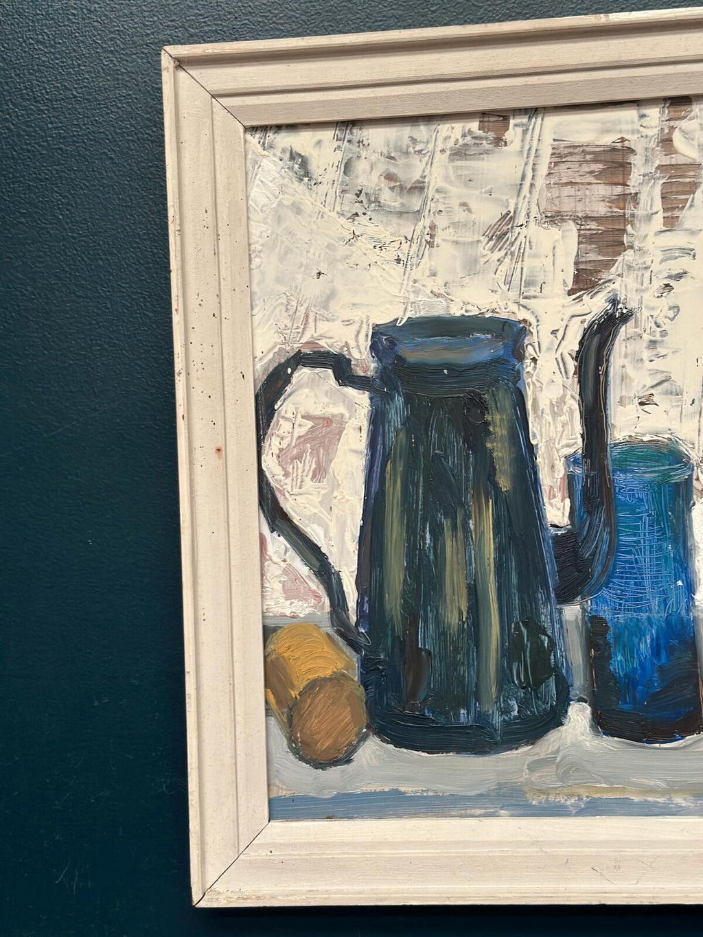 “Still Life with Jug and Blue Glass”