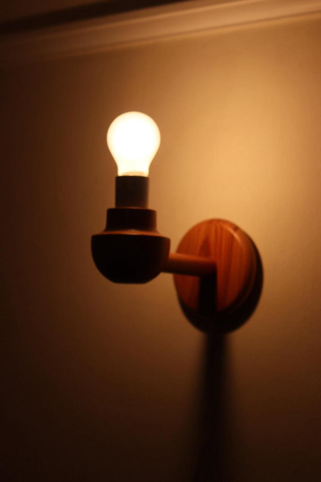 Pair of Vintage Wall Lamps by Ikea – Pine Wood Lamps