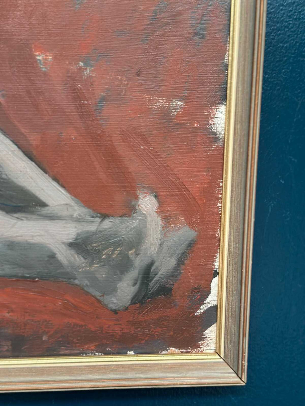 “Reclining Lady on Red Couch” by Vilhelm Blomquist