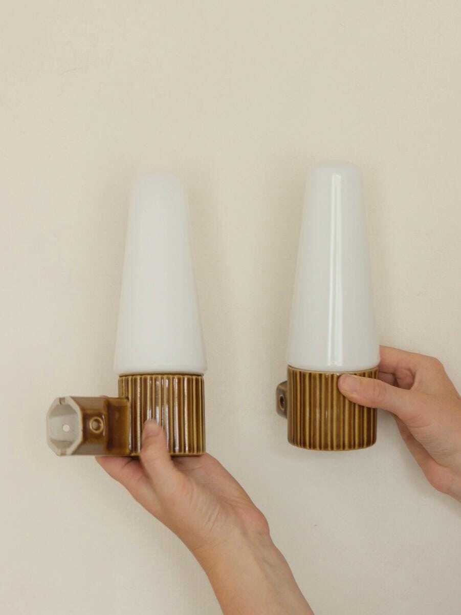 Pair of Swedish Wall lamps designed by SIGVARD BERNADOTTE for IFÖ