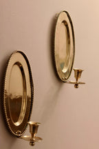 Pair Of Mid Century Swedish Brass Sconces