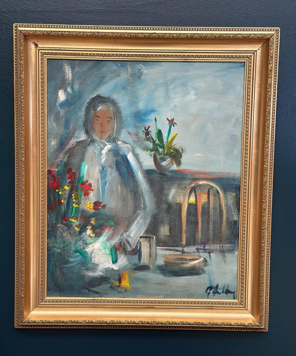 “Interior with Girl” by Göte Lundberg