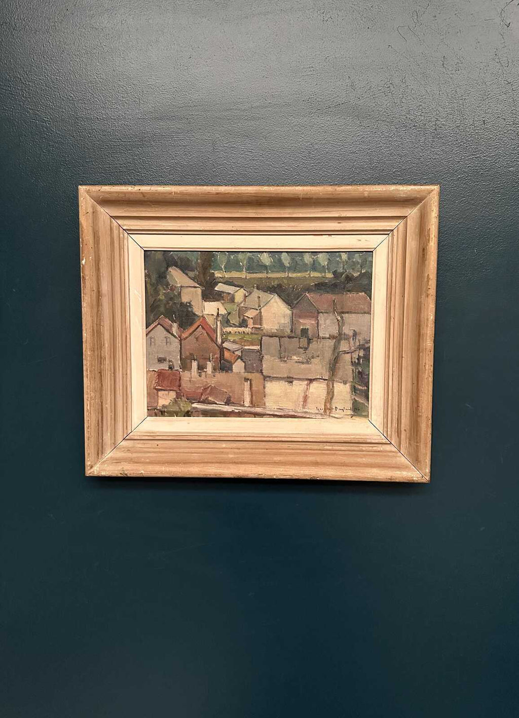 Landscape with Geometric Houses