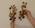 Pair of Mid-Century Italian Gilded Metal Sconces