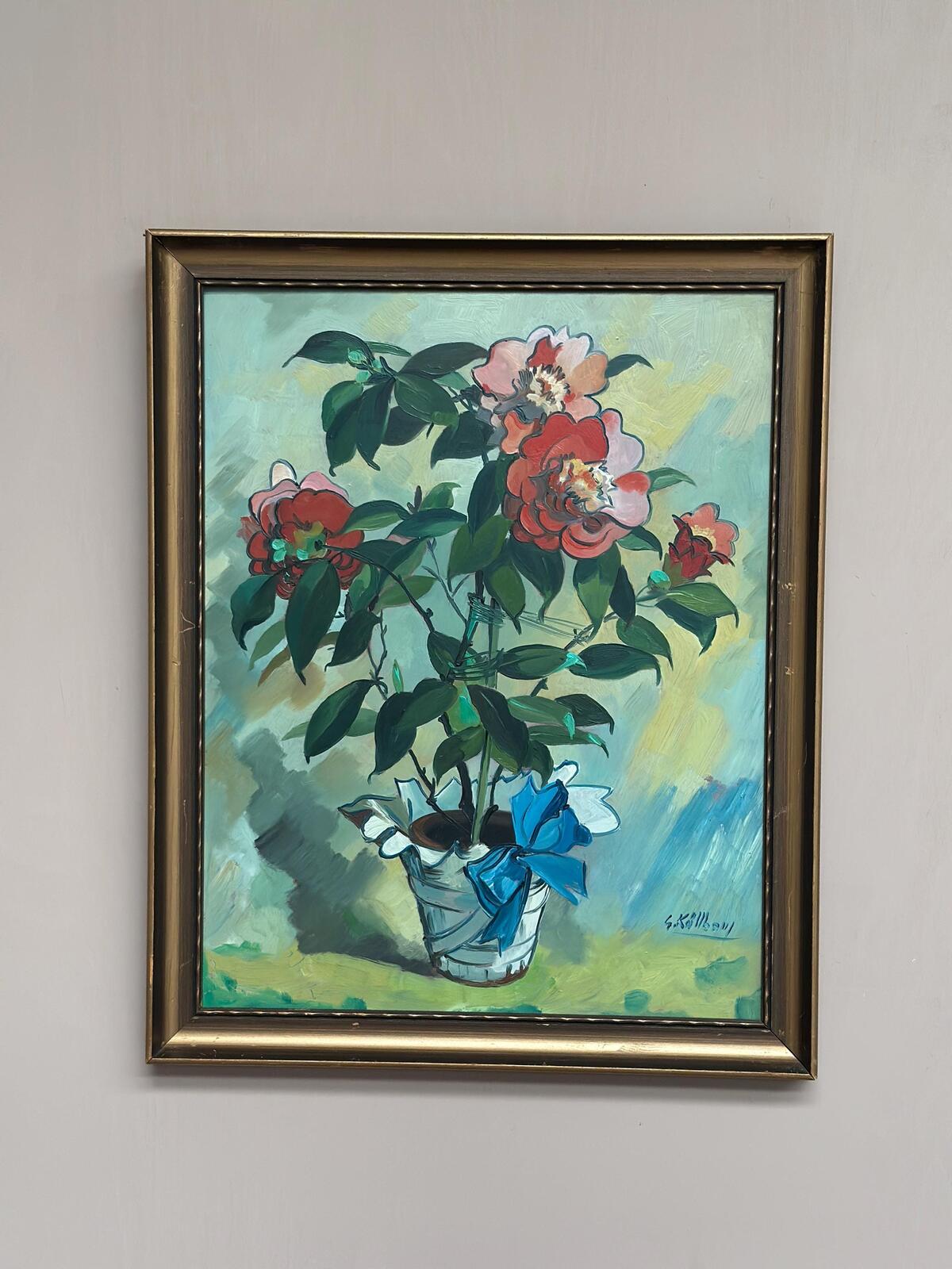"Flower Motif in Pot” by G. Källbom