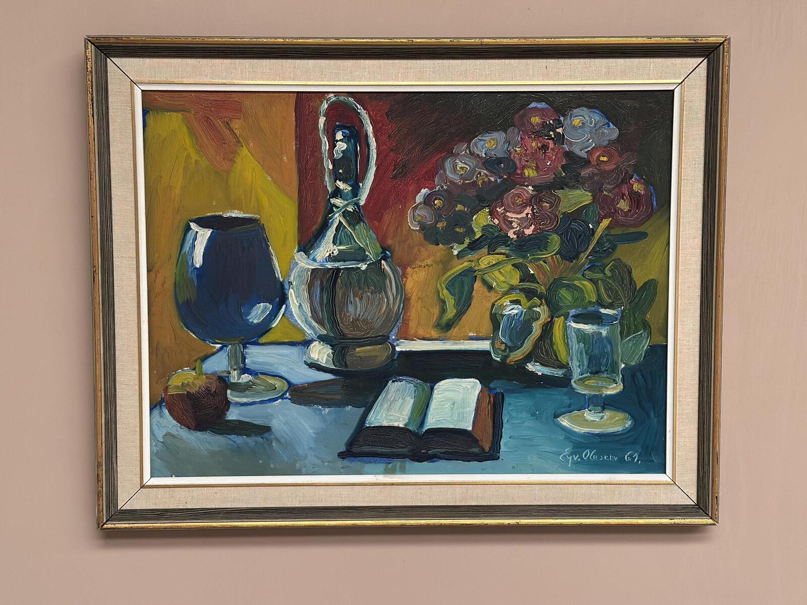 “Book and Flowers” by Eyvind Olesen