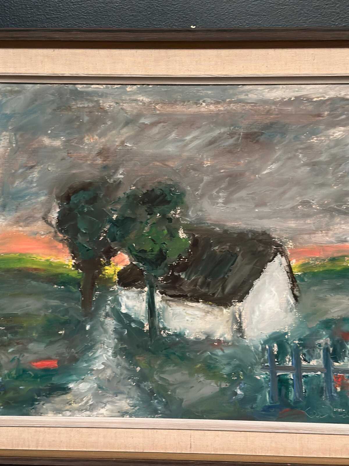 “Landskap med hus” by Kai Nielsen