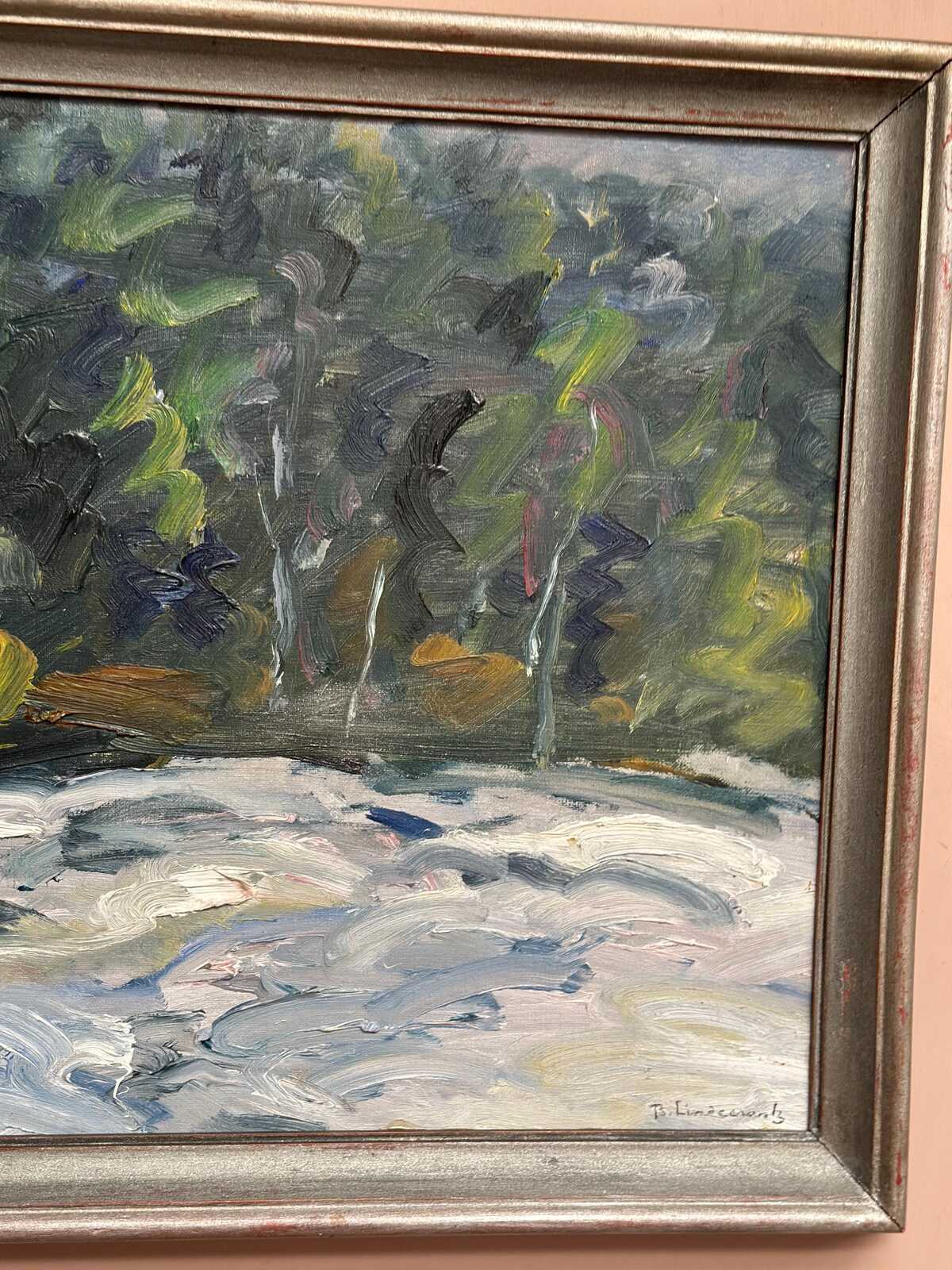“Vinterlandskap” by Bertil Lindecrantz