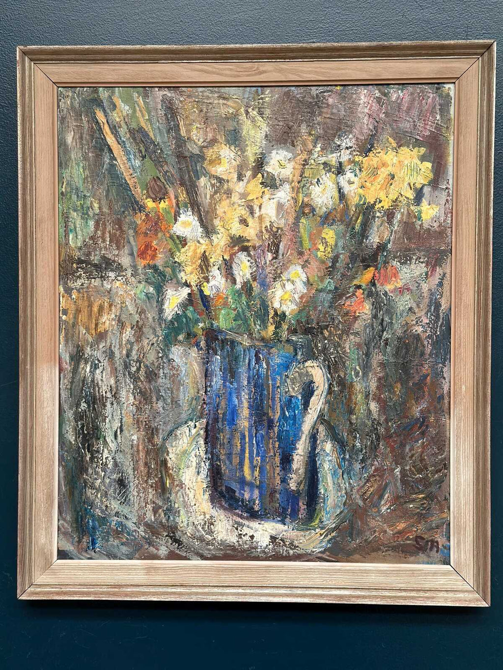 “Flowers in Blue Vase” by Sven Age