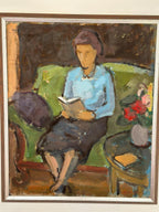 “Woman Reading Book” by Sven Gillgren