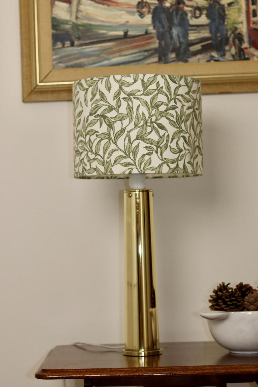 1980's Large Brass Table Lamp by IKEA