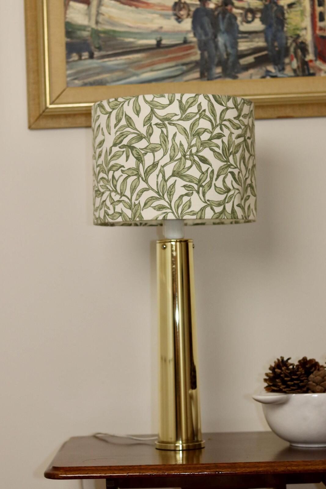 1980's Large Brass Table Lamp by IKEA