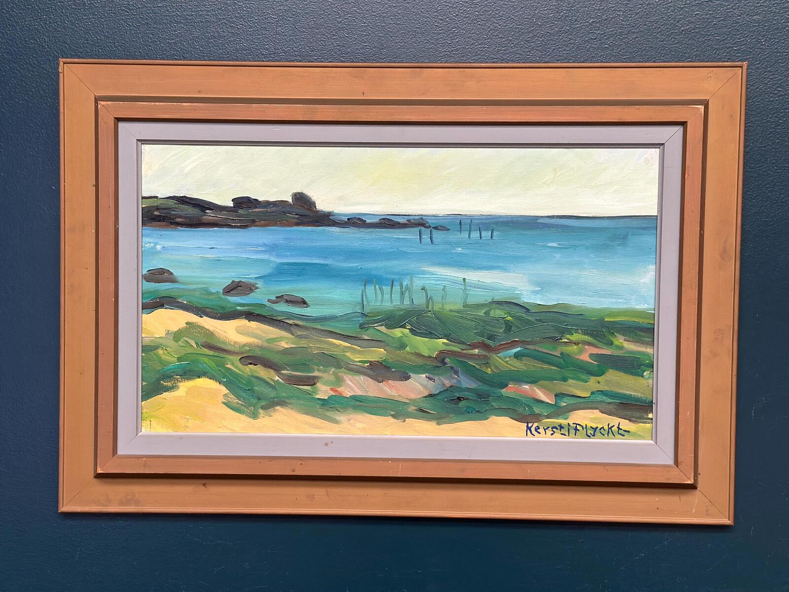“Coastal Landscape” by Kersti Flyckt (1925–2009)